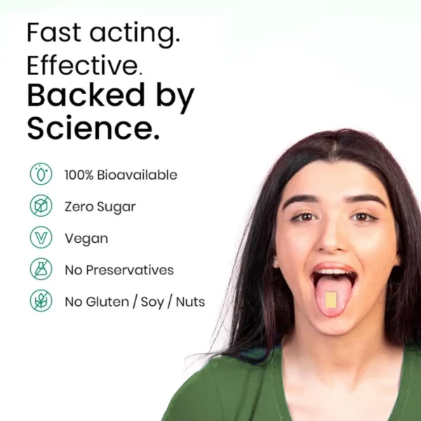 Vegan Vitamin B12 Melts Action