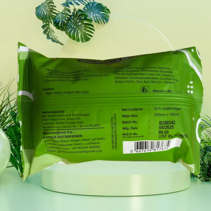 Facial Wipes Cucumber