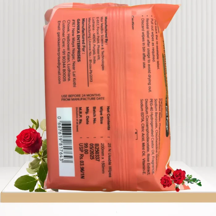 Facial Wipes Rose