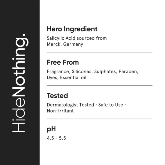 Minimalist Face Wash Ingredients
