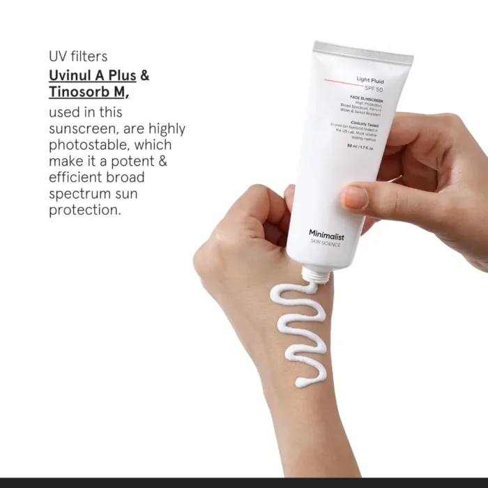Minimalist Light Fluid Sunscreen SPF50 UV