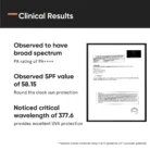 Minimalist Sunscreen SPF50 Results